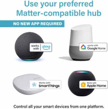 radiant® Smart 15A Receptacle with Wi-Fi, Matter-Enabled, White