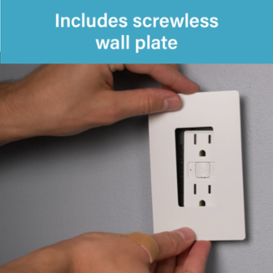 radiant® Smart 15A Receptacle with Wi-Fi, Matter-Enabled, White