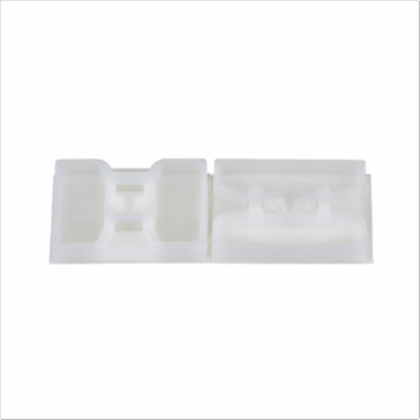 ABMS-A-C Cable Tie Mount, Natural, PA 6.6, Rubber Adh., 1.13x1.13", PK100
