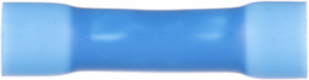 Pan-Term® BSV14X-L Butt Splice, Blue, Vinyl, 14-16 AWG, PK50