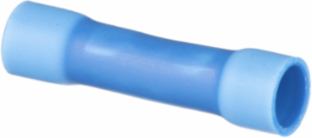 Pan-Term® BSV14X-L Butt Splice, Blue, Vinyl, 14-16 AWG, PK50