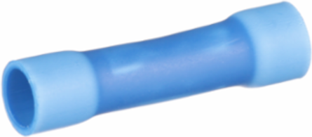 Pan-Term® BSV14X-L Butt Splice, Blue, Vinyl, 14-16 AWG, PK50