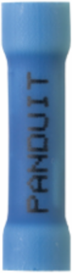 Pan-Term® BSV14X-L Butt Splice, Blue, Vinyl, 14-16 AWG, PK50