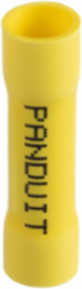 StrongHold™ ESV10BX-Q Butt Splice, Yellow, Vinyl, 1.22", 12-10 AWG, PK25