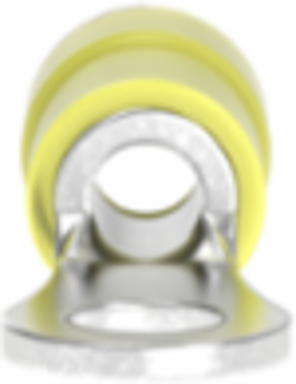 StrongHold™ EV10-10RB-Q Ring Terminal, Yellow, Vinyl, 1/5" Stud, 12-10 AWG, PK25
