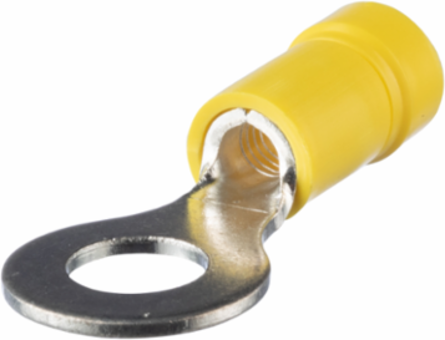 StrongHold™ EV10-14RB-Q Ring Terminal, Yellow, Vinyl, 23/100" Stud, 12-10 AWG