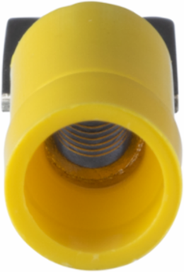 StrongHold™ EV10-6FB-Q Loose Piece Forks, Yellow, Vinyl, 1/8" Stud, 12-10 AWG
