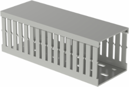 Panduct® MC50X50IG2 Narrow Slot Duct, Gray, PVC, 1.88"x1.95", PK2