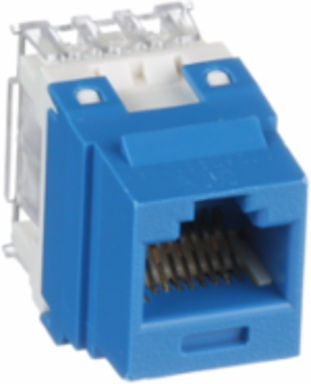 UTP RJ45 Cat 6 Punchdown Keystone Jack Module, BU