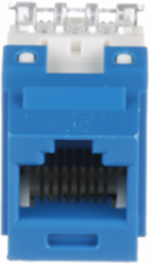 UTP RJ45 Cat 6 Punchdown Keystone Jack Module, BU