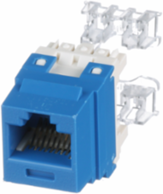 UTP RJ45 Cat 6 Punchdown Keystone Jack Module, BU