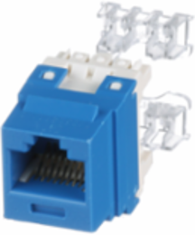 UTP RJ45 Cat 6 Punchdown Keystone Jack Module, BU