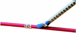 Pre-Printed Clip-On WM, Non-Adhesive Acetal, OD Wire Diameter .11" - .13", X Legend only