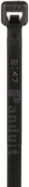 Cable Tie, Black, UV PA6.6, 5.6"L (142 mm), 40lb, PK1000