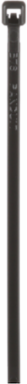 Cable Tie, Black, UV PA6.6, 3.9"L (99 mm), 18lb, PK100
