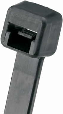 Cable Tie, Black, UV PA6.6, 3.9"L (99 mm), 18lb, PK100