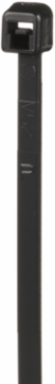 Cable Tie, Black, UV PA6.6, 3.9"L (99 mm), 18lb, PK1000