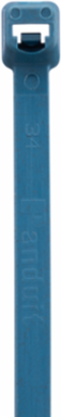Cable Tie, Blue, Antimicrbl Met Det, 7.3"L (186 mm) 50lb, PK100