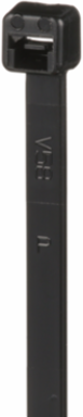 Cable Tie, Black, UV PA6.6, 7.4"L (188 mm), 50lb, PK1000
