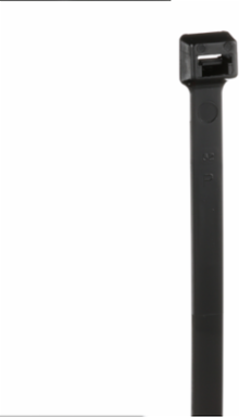 Cable Tie, Black, UV PA6.6, 21.9"L (556 mm),120lb, PK100