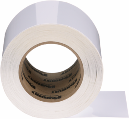 Turn-Tell® R100X225V1T Turn-Tell, Vinyl, White, 2500 Lbls, TT, 2.25"x1", 0.75"