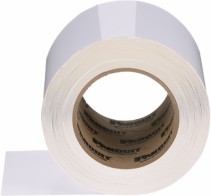Turn-Tell® R100X225V1T Turn-Tell, Vinyl, White, 2500 Lbls, TT, 2.25"x1", 0.75"