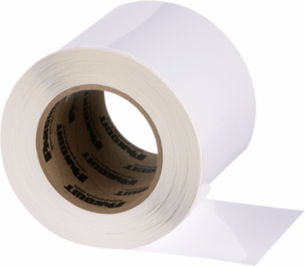 Turn-Tell® R100X225V1T Turn-Tell, Vinyl, White, 2500 Lbls, TT, 2.25"x1", 0.75"