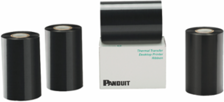 RMEH4BL Thermal Transfer Ribbon, Wax/Resin, Black, 4.25", PK1