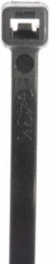 StrongHold™ S15-50-M0 Cable Tie, Black, PA 6.6, 50lb Min Loop Tensile, 14.57"