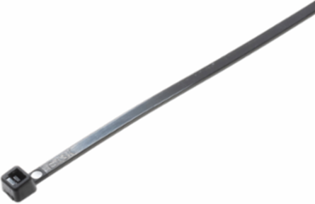 StrongHold™ S7-50-M0 Cable Tie, Black, PA 6.6, 50lb Min Loop Tensile, 7.4"