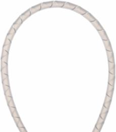 T25F-C Spiral Wrap, Natural, PE, 0.1875" Min Dia., 100' Roll, PK1