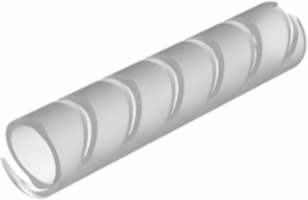 T50T-Q Spiral Wrap, Natural, UV TFE, 0.375" Min Dia., PK1