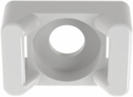 TM2S8-C Cable Tie Mount, Natural, PA 6.6, 0.63x0.43", #8 Screw, PK100