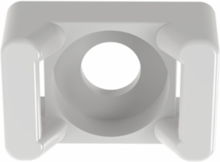 TM3S10-C Cable Tie Mount, Natural, PA 6.6, 0.86x0.61", #10 Screw, PK100