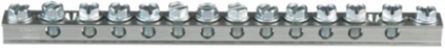 StructuredGround™ UGB2/0-414-12 Universal Grd Bar, Silver, Copper, Tin-Plated