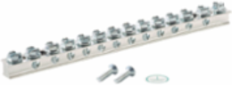 StructuredGround™ UGB2/0-414-12 Universal Grd Bar, Silver, Copper, Tin-Plated