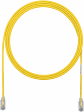 Cat 6 28 AWG UTP Copper Patch Cord, 4 ft, Yellow