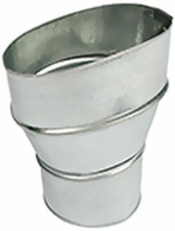 4" Oval to 3" Round Duct Adapter for WhisperValue™ fan and fan/light combinations