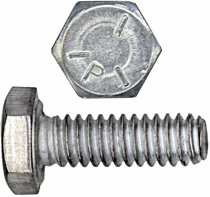 1/4 Inch x 1/2 Inch Hex Bolt - Zinc Plated Grade 5 UNC, Carbon Steel, Full Thread