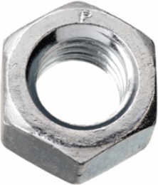 3/8 Inch Finished Hex Nut - Zinc Plated - Grade 2 - UNC - 100 Pieces