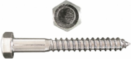 3/8 Inch x 4 Inch Hex Head Lag Bolt, Carbon Steel, Zinc Plated, Packaged