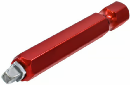 RED COLOR SQUARE HEX SHANK BIT