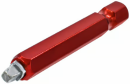 RED COLOR SQUARE HEX SHANK BIT