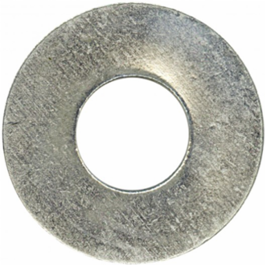 No.6 Steel SAE Washer 3/8 Inch Outside Diameter, 100 Pack, Zinc Plated