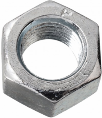 10-32 Hex Machine Screw Nut, Zinc Plated, Carbon Steel, Pack of 100