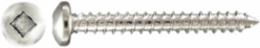 6-18 x 3/4 Inch Carbon Steel Pan Head Square Drive Tapping Screw, Zinc Plated, Pack of 100