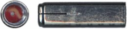 3/8 Inch x 1-9/16 Inch Drop-In Anchors, Carbon Steel, Zinc Plated, 1/2 Inch Drill Size