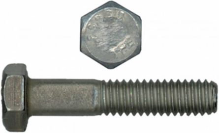 1/4 Inch-20 x 1-1/4 Inch Hex Bolt, UNC, 18.8 Stainless Steel, Pack of 100