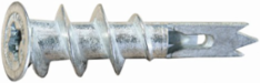 8 Count Zinc Plated Drywall Anchors, #8 Diameter, Carbon Steel