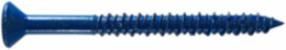3/16 Inch x 1-1/4 Inch Flat Head Socket Concrete Screw, Square Socket, Carbon Steel